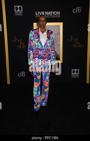 Los Angeles, USA. 24th Sep 2018. RuPaul  09/24/2018 The Los Angeles Premiere of 'A Star is Born' held at The Shrine Auditorium & Expo Hall in Los Angeles, CA  Photo: Cronos/Hollywood News Credit: Cronos/Alamy Live News Stock Photo