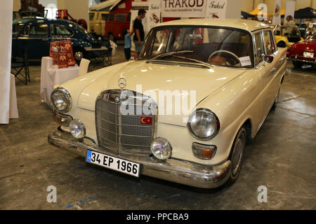 ISTANBUL, TURKEY - JULY 01, 2018: Mercedes display at Istanbul Classic Automobile Festival Stock Photo