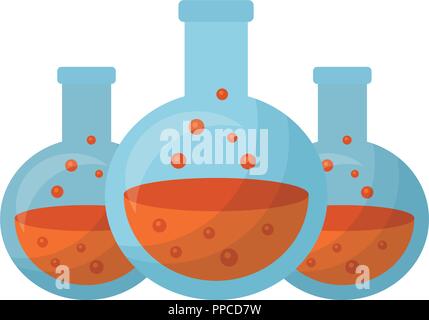 halloween poisons set isolated icon Stock Vector