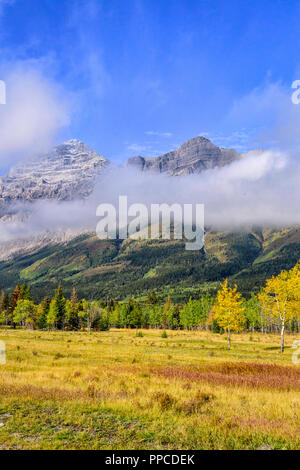 Kananaskis Country as seen from the Smith-Dorrien Spray Lakes Trail  (Highway 742) near Canmore Alberta Stock Photo