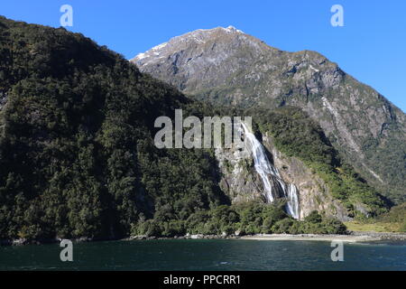 Fjordland New Zealand , Milford Sound Stock Photo