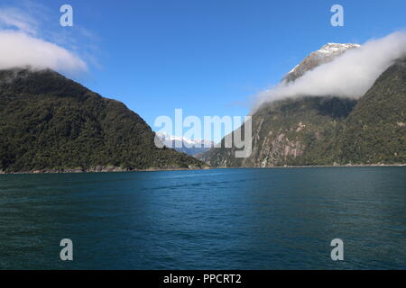 Fjordland New Zealand , Milford Sound Stock Photo