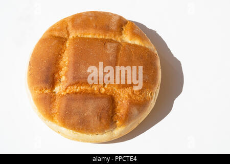 Round baked beautiful bread Round baked beautiful bread Stock Photo