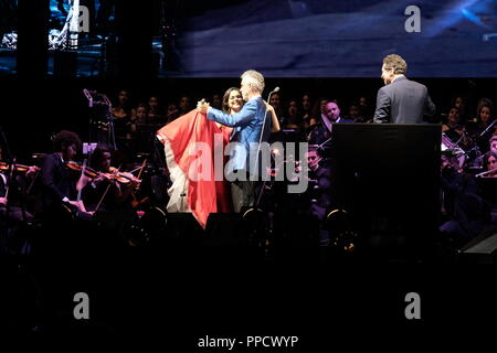 Andrea Bocelli at Beira-Rio Stadium (Porto Alegre/RS) Stock Photo