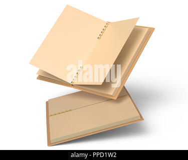 Notebook Paper on Cardboard Background Stock Illustration