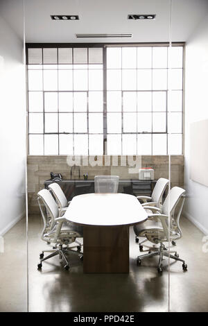 Empty, fully furnished business meeting room Stock Photo