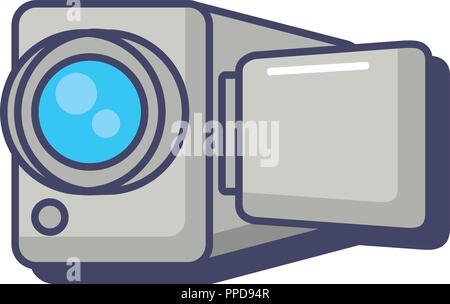 camera record video device technology innovation vector illustration Stock Vector