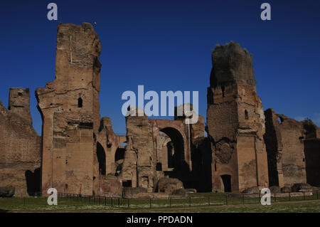 Italy. Rome. Baths of Caracalla. Imperial period. Ruins. Stock Photo