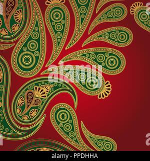 paisley background Stock Vector