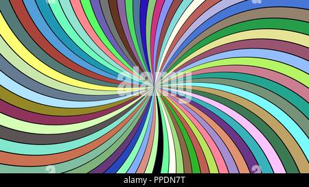 Multicolored abstract psychedelic swirl background - vector graphic Stock Vector