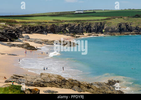 Mother Ivey's Bay, near Padstow, Cornwall Stock Photo