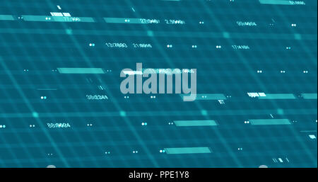 Abstract digital network data background, 3D rendering Stock Photo