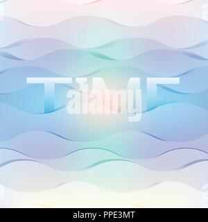 Create a paper cut out layered time flow, stock vector Stock Vector