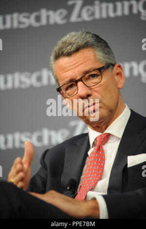 Ulrich Grillo, President of the Federation of German Industries, at the Economic Summit of the Sueddeutsche Zeitung in the Hotel Adlon in Berlin. Stock Photo