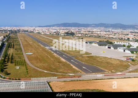 Palma de Mallorca, Spain - May 11, 2018: Aerial photo of Son Bonet in Spain. | usage worldwide Stock Photo