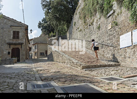 Italy Marche Civitella del Tronto city fortress historic center 14 Stock Photo