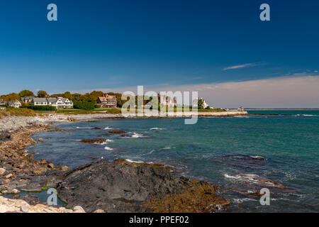 Newport Mansions including Anglesea , Fairhaven and Midcliff, along the Cliff Walk , Newport Rhode Island ,USA Stock Photo