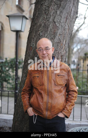 Alexander Duda, german actor, pictured in front of  Cafe Mariandl, Beethovenplatz in Munich. Stock Photo