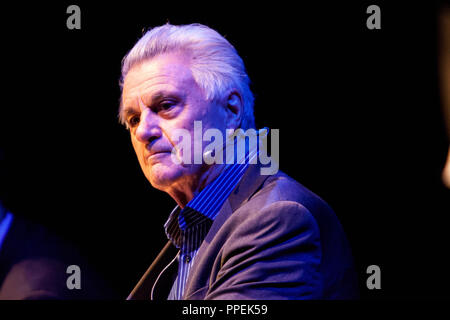 The American author John Irving at a reading in the Residenztheater in Munich. Stock Photo