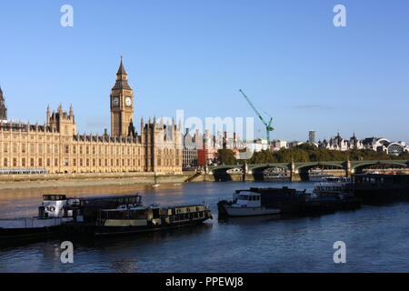Big Ben & Parliament in London Stock Photo