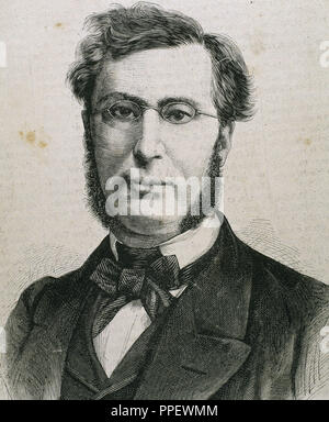 Ollivier, Emile (Marseille 1825-Saint-Gervais-Lesbains, 1913). French politician. Stock Photo