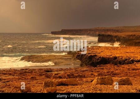 Rugged Australian Coastline, Quobba, The Gascoyne, Western Australia | usage worldwide Stock Photo