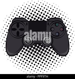 Modern console gamepad pop art Stock Vector Image & Art - Alamy