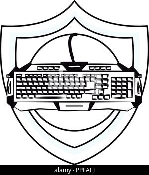 computer keyboard clipart black and white car