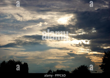 sun glow Stock Photo