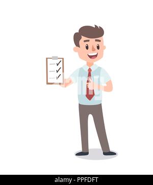 Businessman character set. Animate character. Male personage constructor. Different man postures. Vector set personage. Stock Vector