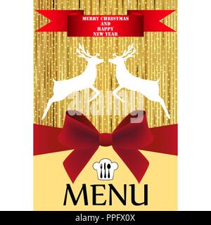Christmas menu Stock Vector
