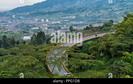 The city, the landscape, the road from another point of view. Stock Photo