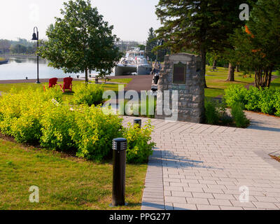 Waterfront park on the Chambly Canal, Chambly, Quebec