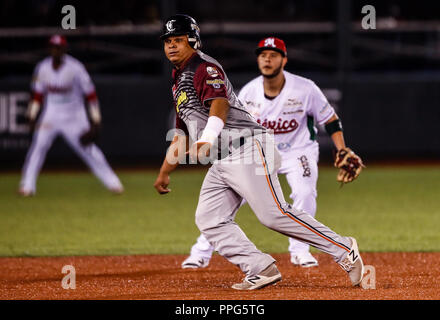 Williams Astudillo, durante el partido de beisbol de la Serie del Caribe con el encuentro entre Tomateros de Culiacan de Mexico contra los Caribes de  Stock Photo