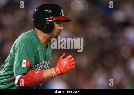 Adrian Gonzalez de MExico Mexico, durante el partido de Mexico vs Italia,Clásico Mundial de Beisbol en el Estadio de Charros de Jalisco. Guadalajara Stock Photo