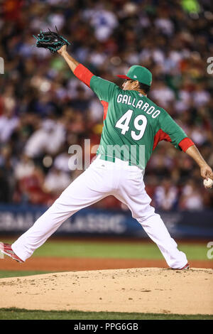 Yovani Gallardo pitcher inicial de Mexico, durante el partido de Mexico vs Italia,Clásico Mundial de Beisbol en el Estadio de Charros de Jalisco. Gua Stock Photo