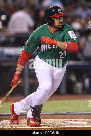 Adrian Gonzalez de MExico Mexico, durante el partido de Mexico vs Italia,Clásico Mundial de Beisbol en el Estadio de Charros de Jalisco. Guadalajara Stock Photo