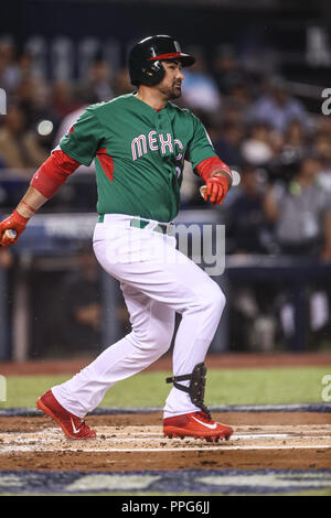 Adrian Gonzalez de MExico Mexico, durante el partido de Mexico vs Italia,Clásico Mundial de Beisbol en el Estadio de Charros de Jalisco. Guadalajara Stock Photo