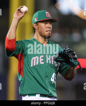 Yovani Gallardo pitcher inicial de Mexico, durante el partido de Mexico vs Italia,Clásico Mundial de Beisbol en el Estadio de Charros de Jalisco. Gua Stock Photo