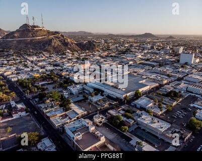 Downtown Hermosillo. Downtown Hermosillo Sonora. Panoramic view. Aerial view. (Photo: Luis Gutierrez) Stock Photo