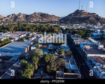 Downtown Hermosillo. Downtown Hermosillo Sonora. Panoramic view. Aerial view. (Photo: Luis Gutierrez) Stock Photo