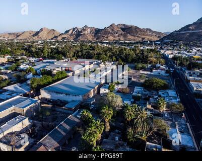 Downtown Hermosillo. Downtown Hermosillo Sonora. Panoramic view. Aerial view. (Photo: Luis Gutierrez) Stock Photo