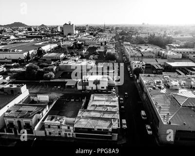 Downtown Hermosillo. Downtown Hermosillo Sonora. Panoramic view. Aerial view. (Photo: Luis Gutierrez) Stock Photo