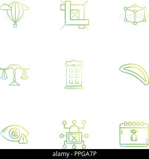 balloon , justice , building , cyber , security ,internet  security , stationary items , Stock Vector