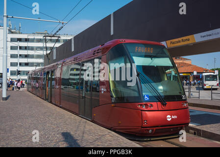 TranslohrStraßenbahn MestreVenedig Translohr Tramway MestreVenice