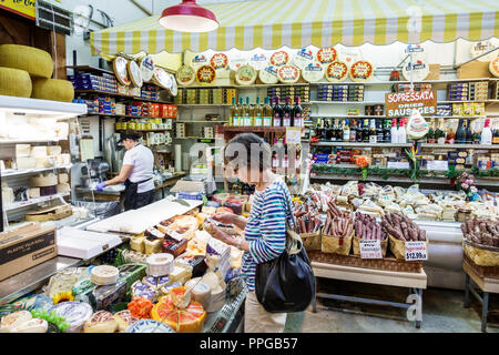 Delray Beach Florida,The Boys Farmers Market,interior inside,shopping shopper shoppers shop shops market markets marketplace buying selling,retail sto Stock Photo