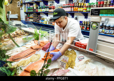 Delray Beach Florida,The Boys Farmers Market,interior inside,shopping shopper shoppers shop shops market markets marketplace buying selling,retail sto Stock Photo