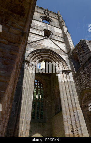 Fountains Abbey, North Yorkshire, Huby's Towera UNESCO World Heritage Site – well-preserved ruins of a Cistercian Monastery