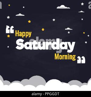 Happy Saturday background design. Concept vector design for ...