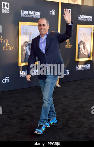Jerry Seinfeld attending the 'A Star Is Born' premiere at The Shrine Auditorium on September 24, 2018 in Los Angeles, California. Stock Photo